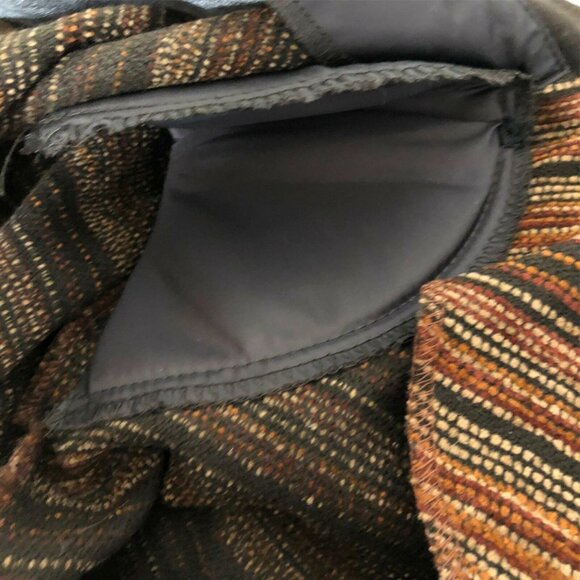 R & K Original Blazer Womens 10P Button Down Jacket Brown Tan Red Striped Career - Picture 5 of 12